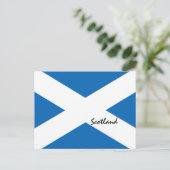 Carte Postale Drapeau écossais et patriotes écossais/supporters  (Debout devant)