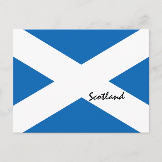 Carte Postale Drapeau écossais et patriotes écossais/supporters  (Devant)