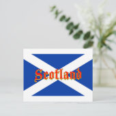 Carte Postale Drapeau écossais - Image de haute qualité (Debout devant)