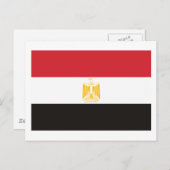 Carte postale Drapeau Égypte (Devant / Derrière)