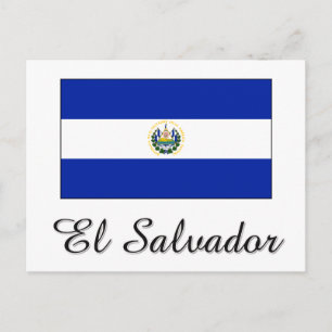 Carte Postale Drapeau El Salvador