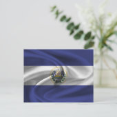 Carte Postale Drapeau El Salvador (Debout devant)