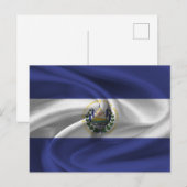 Carte Postale Drapeau El Salvador (Devant / Derrière)