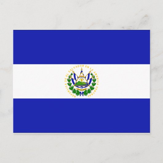 Carte Postale Drapeau El Salvador (Devant)