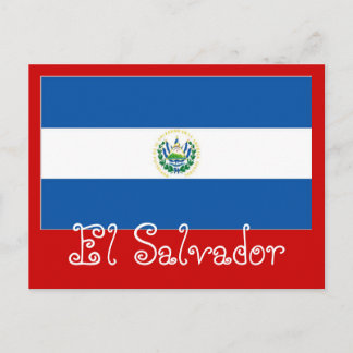 Carte Postale Drapeau El Salvador