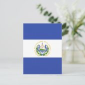 Carte Postale Drapeau El Salvador (Debout devant)