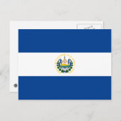 Carte postale Drapeau El Salvador (Devant / Derrière)