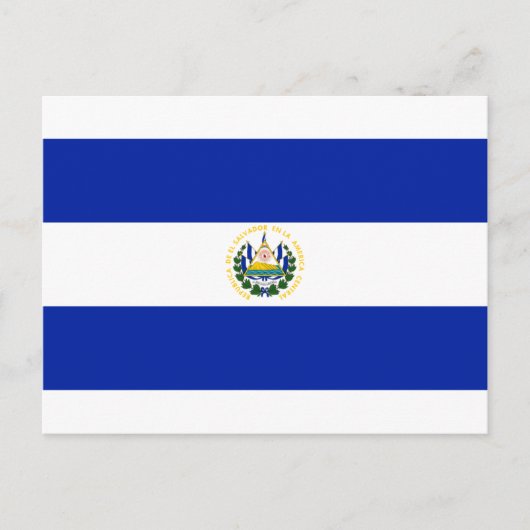 Carte Postale Drapeau El Salvador (Devant)