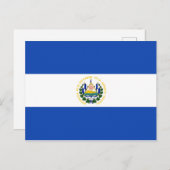 Carte postale Drapeau El Salvador (Devant / Derrière)