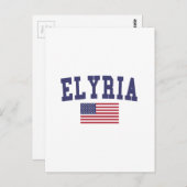 Carte Postale Drapeau Elyria US (Devant / Derrière)