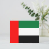 Carte Postale Drapeau Emirati, Drapeau des Émirats arabes unis (Debout devant)