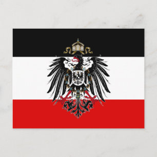 Carte Postale Drapeau Empire allemand