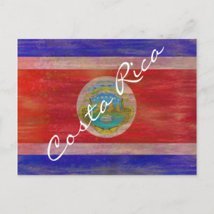 Carte Postale Drapeau en détresse du Costa Rica