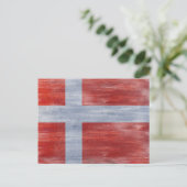 Carte Postale Drapeau en détresse du Danemark (Debout devant)