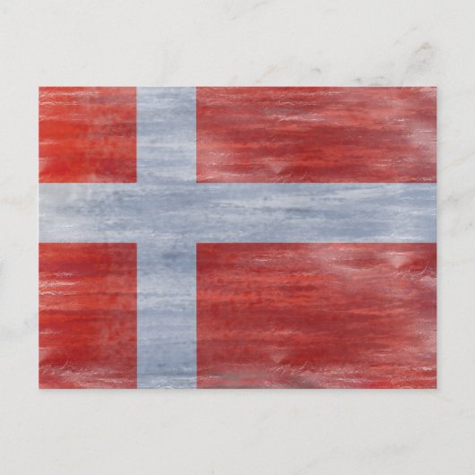 Carte Postale Drapeau en détresse du Danemark (Devant)