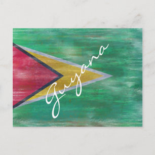 Carte Postale Drapeau en détresse du Guyana