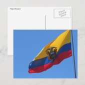Carte Postale drapeau équateur (Devant / Derrière)