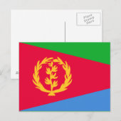 Carte Postale Drapeau érythréen (Devant / Derrière)