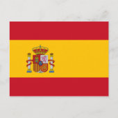 Carte Postale Drapeau Espagne (Devant)