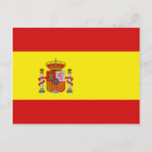 Carte postale drapeau Espagne (Devant)