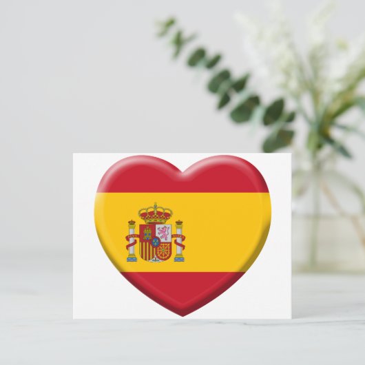 Carte Postale Drapeau Espagne (Debout devant)