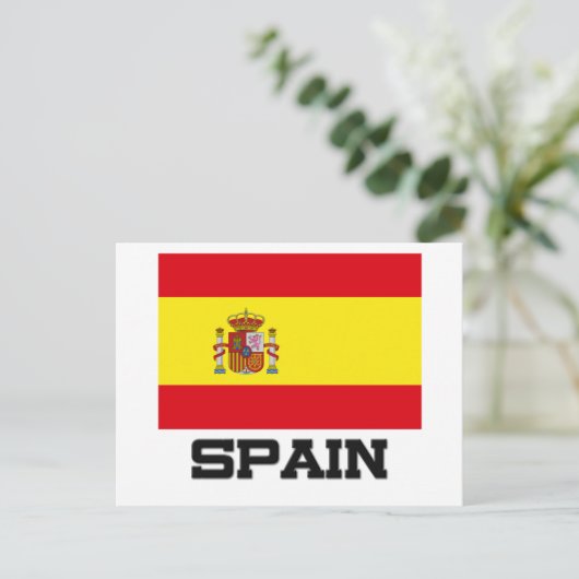 Carte Postale Drapeau Espagne (Debout devant)
