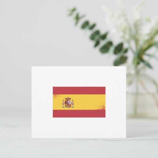Carte Postale Drapeau Espagne (Debout devant)