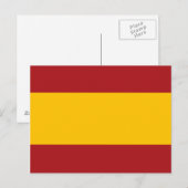 Carte postale drapeau Espagne (Devant / Derrière)