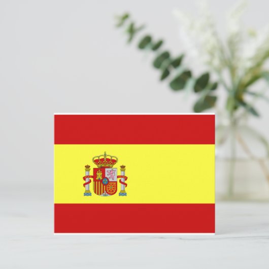 Carte Postale Drapeau Espagne (Debout devant)