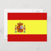 Carte Postale Drapeau Espagne (Devant / Derrière)