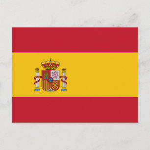 Carte postale drapeau espagnol