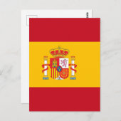 Carte Postale Drapeau espagnol (Devant / Derrière)