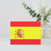 Carte Postale Drapeau espagnol (Debout devant)