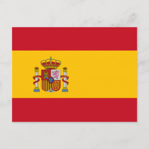 Carte postale drapeau espagnol