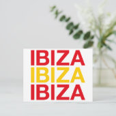 Carte Postale Drapeau espagnol IBIZA (Debout devant)