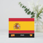Carte Postale Drapeau espagnol & voyage en Espagne / Espagne (Debout devant)