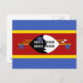 Carte Postale Drapeau Eswatini (Devant / Derrière)