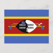 Carte Postale Drapeau Eswatini (Devant)