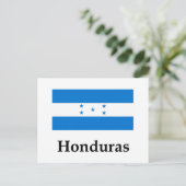 Carte Postale Drapeau Et Nom Du Honduras (Debout devant)