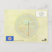 Carte Postale Drapeau et phoque de l'État du Minnesota (Dos)