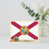 Carte Postale Drapeau et sceau de l'État de Floride (Debout devant)