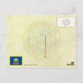 Carte Postale Drapeau et sceau de l'État de l'Idaho (Dos)