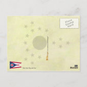 Carte Postale Drapeau et sceau de l'État de l'Ohio (Dos)