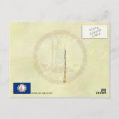 Carte Postale Drapeau et sceau de l'État de Virginie (Dos)