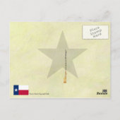 Carte Postale Drapeau et sceau de l'État du Texas (Dos)