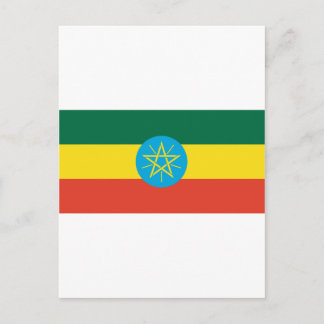 Carte Postale Drapeau éthiopien