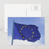 Carte Postale Drapeau européen RF) (Devant / Derrière)