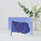 Carte Postale Drapeau européen RF) (Debout devant)