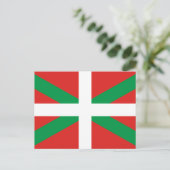 Carte Postale Drapeau Euskadi (Debout devant)