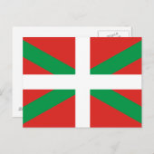 Carte Postale Drapeau Euskadi (Devant / Derrière)